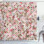  Rideau de douche mauve rétro Artsy + crochets-95078023-95078028