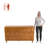 Bronx Modern Solid Wood Six Drawer Dresser Caramel
