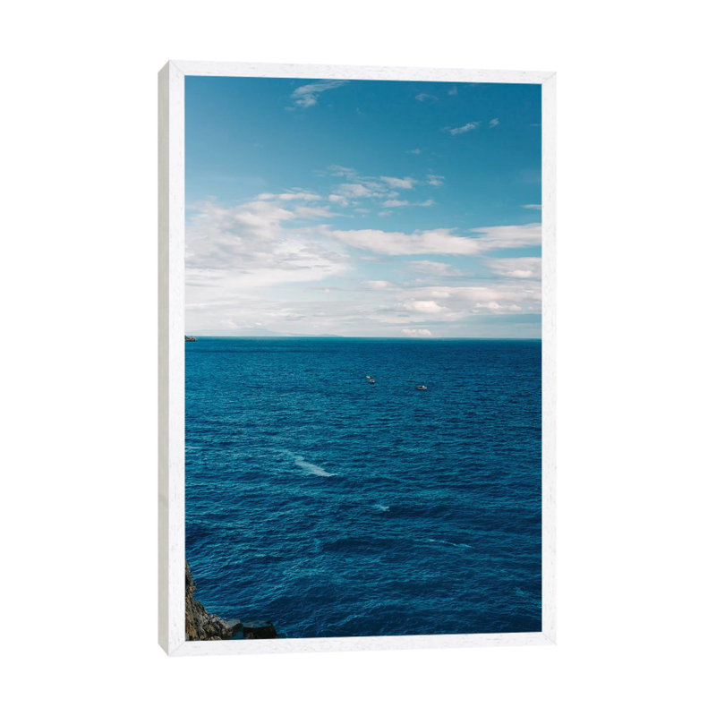 Positano Morning II by Bethany Young - Print on Canvas, 66.04cm H x 45.72cm W x 3.81cm D, White Framed