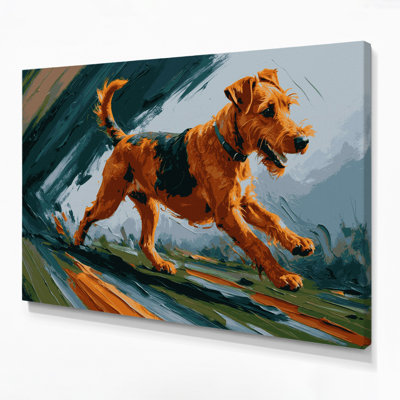 Dogs Irish Terrier Brown Canvas Wall Art