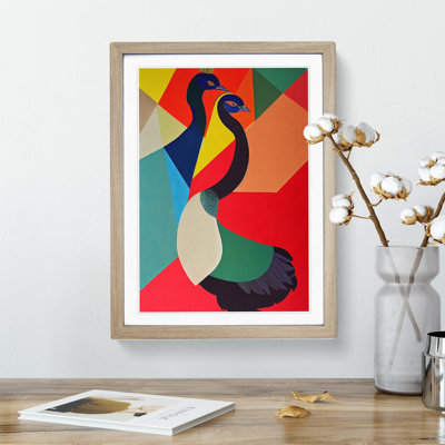 Abstract Peacocks No.2 - Wrapped Canvas Print