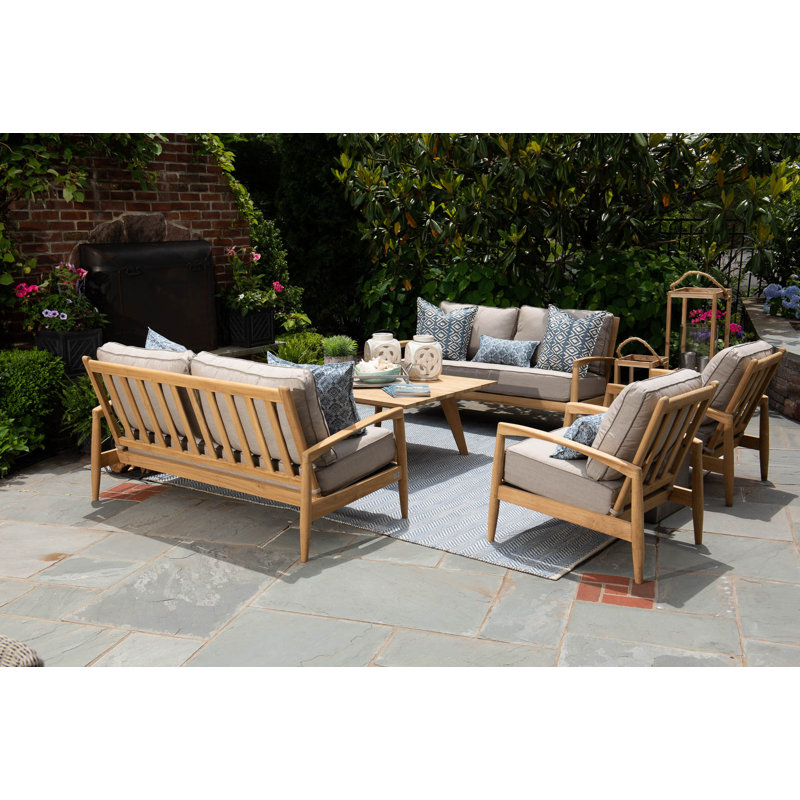 Monica Outdoor Teak Lounge Chair