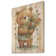 Zoomie Kids Teddy Bear Love Holding Flowers I On Wood Print | Wayfair
