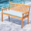 Banc de jardin extérieur en bois miel et eucalyptus miel