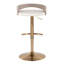 Tabouret de bar réglable avec pivot en métal doré-409046762-409046763-409046765
