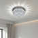 2-Light Round 30cm Elegant Crystal Ceiling Light
