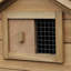 Cage à poulailler 59 po 59 po avec 2 portes, nichoir et plateau amovible, en bois naturel