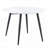 Extendable Round Pull-Out Dining Table - MDF Top with Black Metal Legs