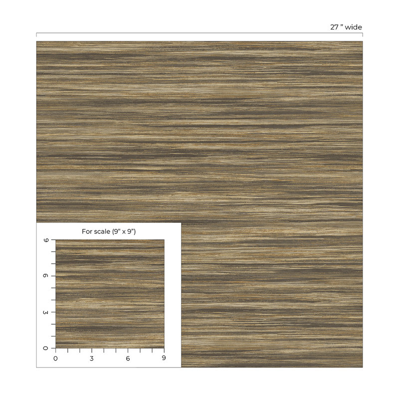 Papier peint en vinyle gaufré Seabrook Designs, Chocolat