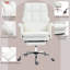 Fauteuil de direction, siège de bureau ergonomique avec repose-pieds