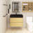 Lexius 30'' Wall Mounted Single Sink Bathroom Vanity with Solid Surface Top