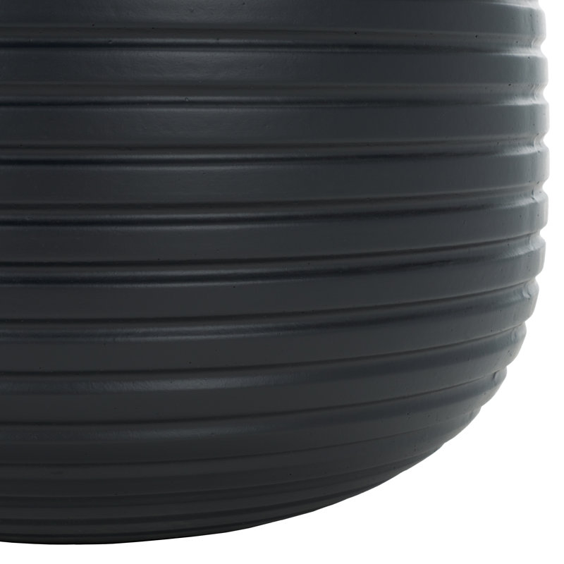 Handmade Concrete Pot Planter, Black