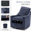 Fauteuil d'appoint pivotant rembourré, méridienne pivotante à 360 ° avec coussins amovibles, tissu texturé, fauteuil moderne pour salon, chambre à coucher et coin lecture-145062080