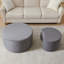 Table basse ronde avec 2 tables gigognes de salon emboîtables et 2 tables basses pour salon-1982583997