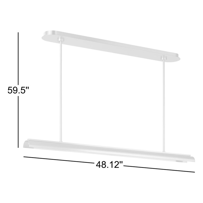 Luminaire suspendu 1 lumière DEL Fordwich, Bronze brillant