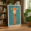 Giraffe Portrait Modern 1 Piece Wrapped Canvas Wall Art-136727144-136727145