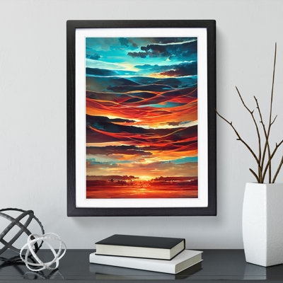 Abstract Sunset No.4 - Framed Print