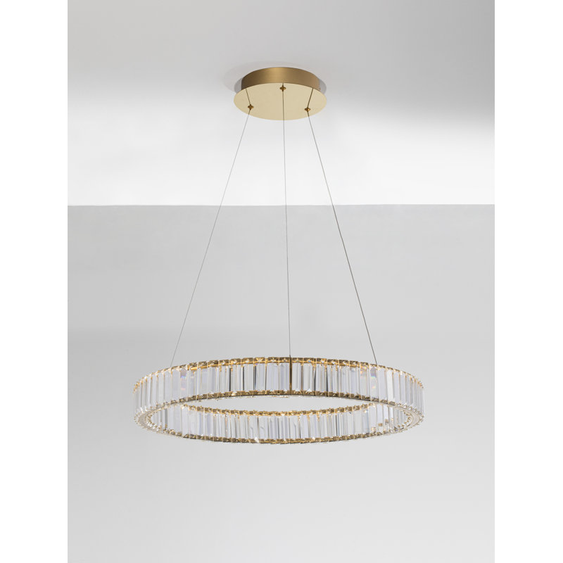 1 - Light Gold LED Unique/Statement Pendant