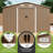10 ft.W x 8 ft.D Galvanized Steel Outdoor Storage Shed With Lockable Sliding Doors And Air Vents