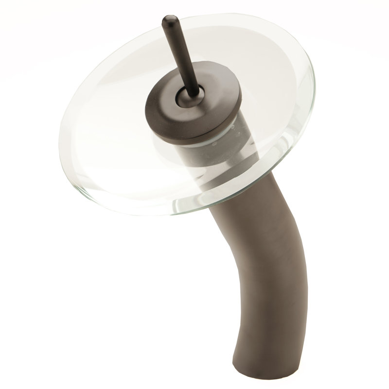 Vessel Sink Faucet Single-handle Bathroom Faucet, Oil Rubbed Bronze/Clear