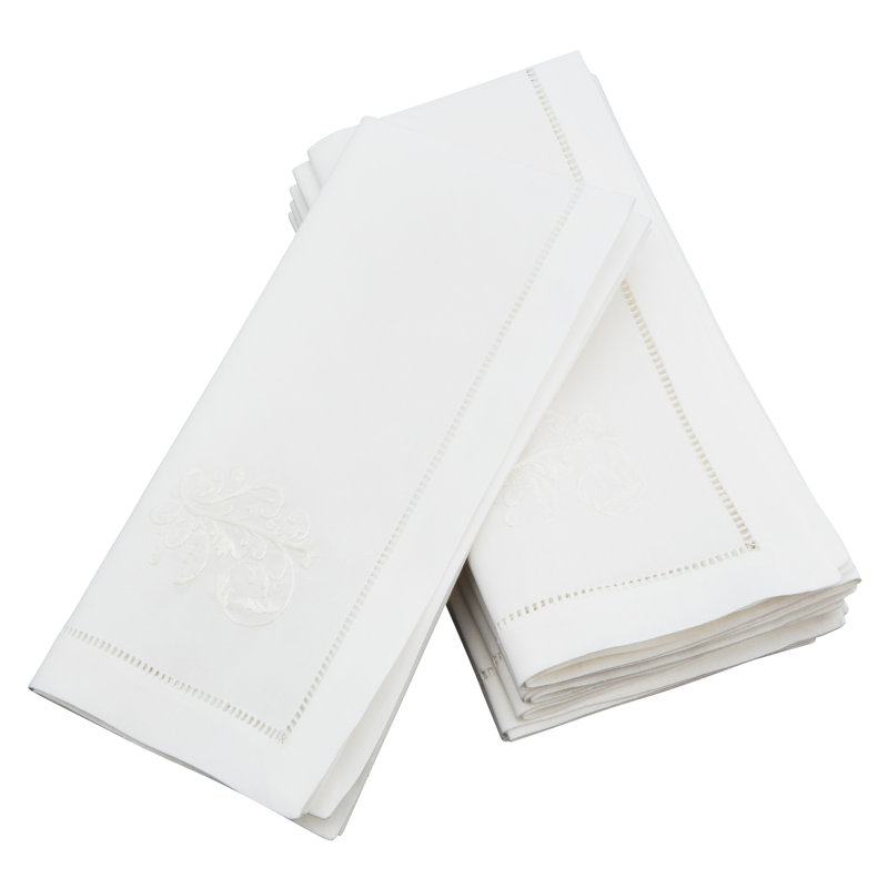Villasenor Cotton Embroidered Square Napkin