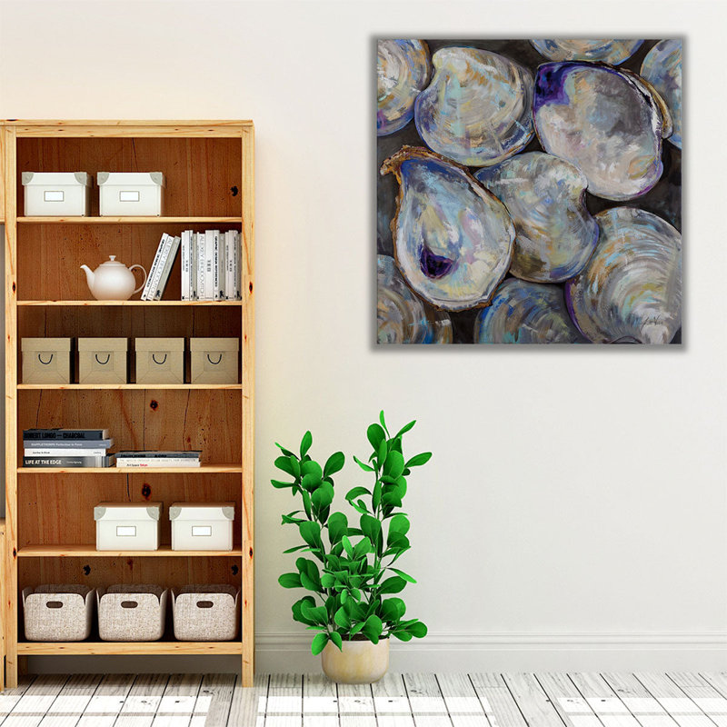 Oyster perdu - reproduction d'art sur toile, H 20 po x l 20 po