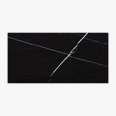Nero Marquina Polished 3" x 6" Marble Wall & Floor Tile