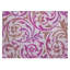 Tapis floral beige en polyester tissé à la machine Fritch-297425789