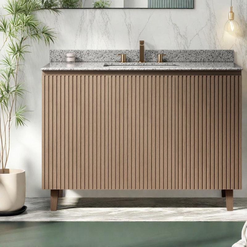 Inch Vanities(Must include both Vanity Cabinet and Sink) with Storage, Modern Granite, 48.03