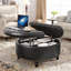 Repose-pieds rond avec rangement et plateau relevable-762730974