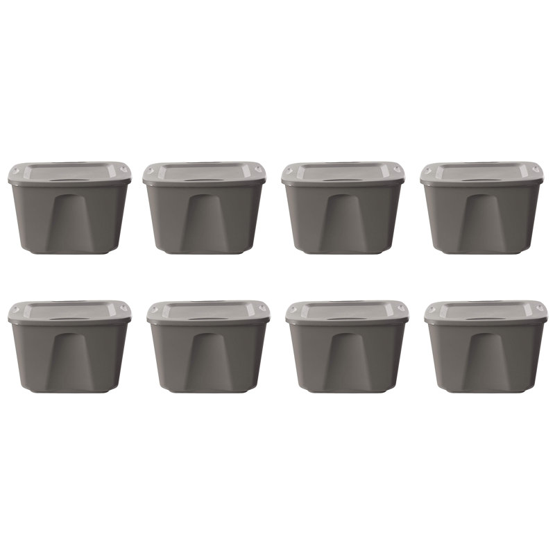 Homz Plastic Storage Tub & Tote