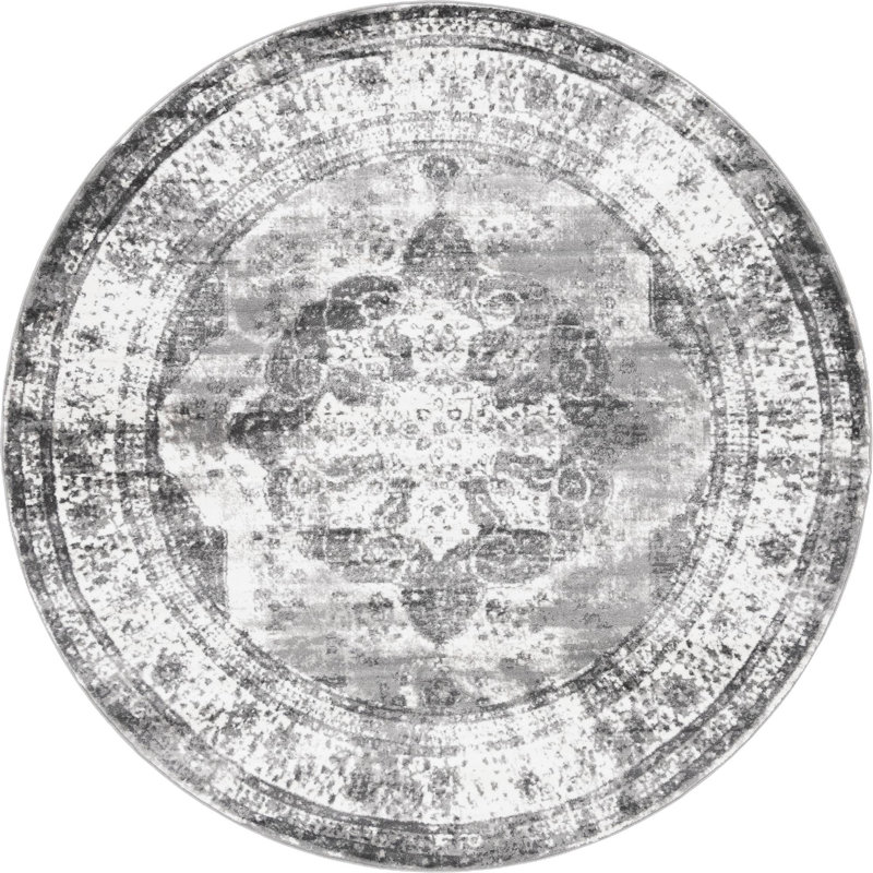 Tapis oriental Brandt, Ovale 5 pi 3 po x 8 pi, Gris