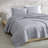 Calvin Klein Washed Percale Cotton Pink Queen Quilt Set-114842211-114842205