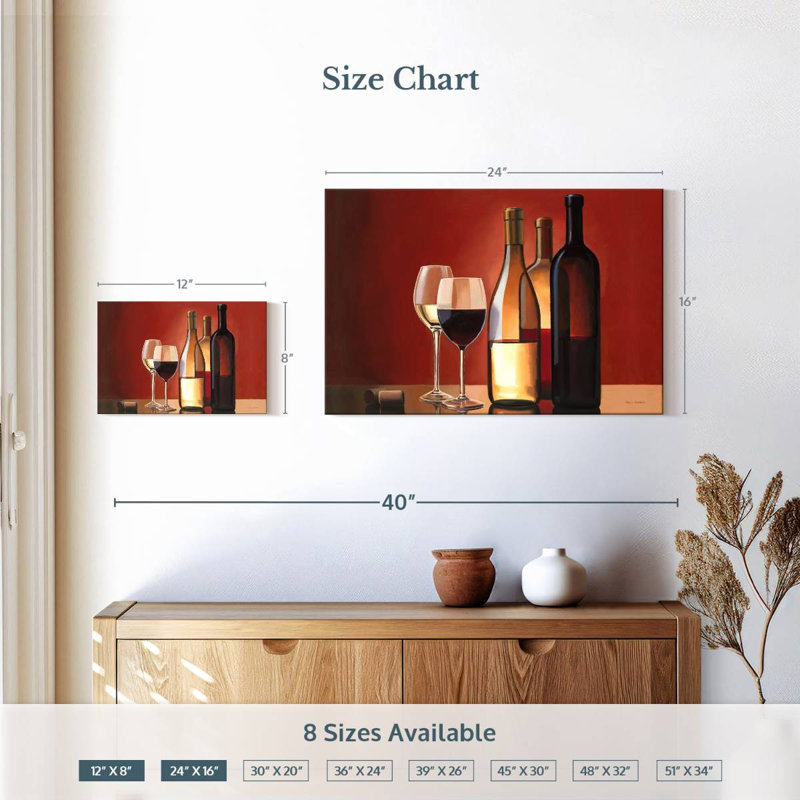 Yarlin Wine Trio, 16" H x 24" W