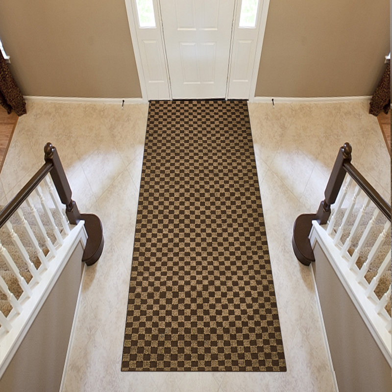 Malesia Checkered Rug, Runner 2' x 6'