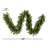 108'' in. Lighted Faux Fir Garland