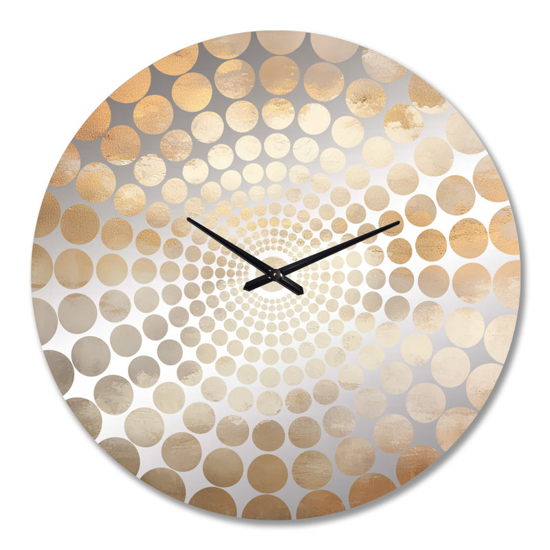 Adharv - Horloge murale ciel, Très grand, Gold