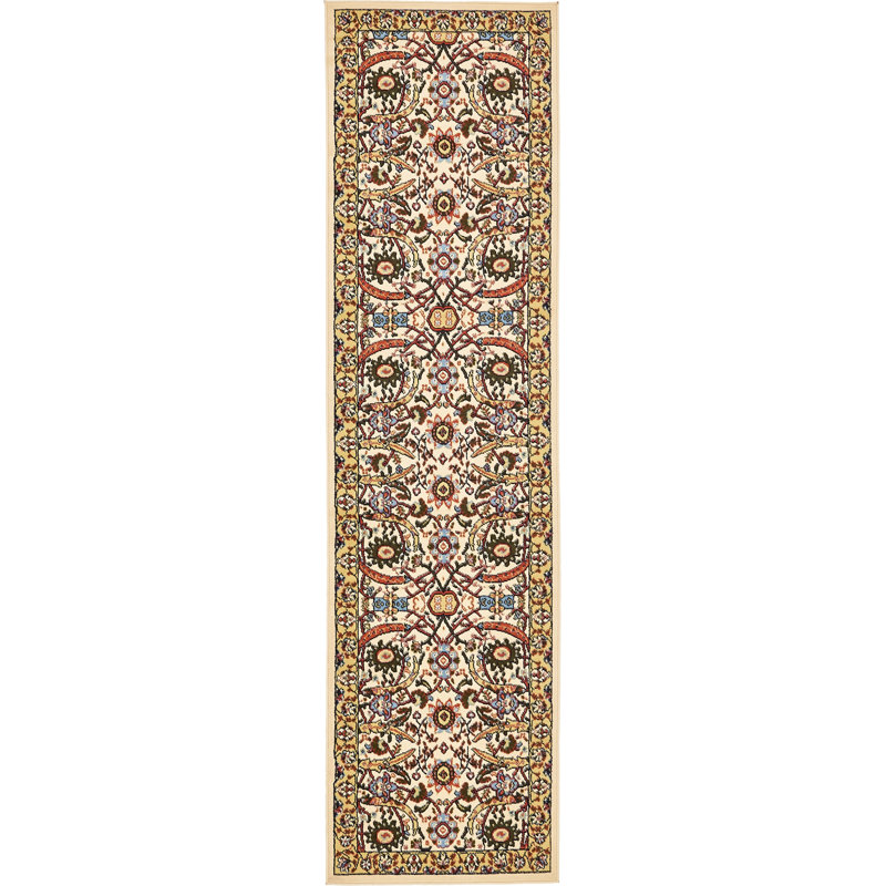 Floral Area Rug, Runner 79 x 305cm