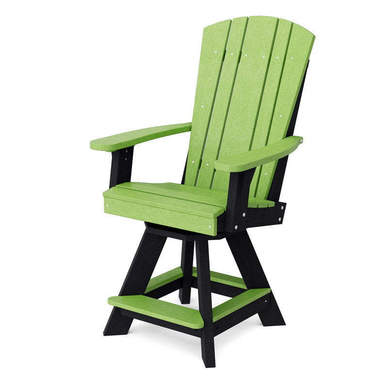Chaise pivotante Heritage, Vert lime / Noir