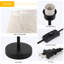 Lampe de table noire 15 po Allory-1601423198