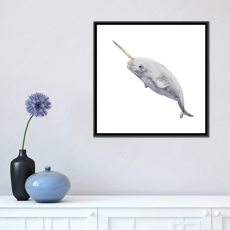  Fish II ' - Picture Frame Painting Print East Urban Home Size: 12 H x 18 W x 1.5 D, Format: Wrapped Canvas