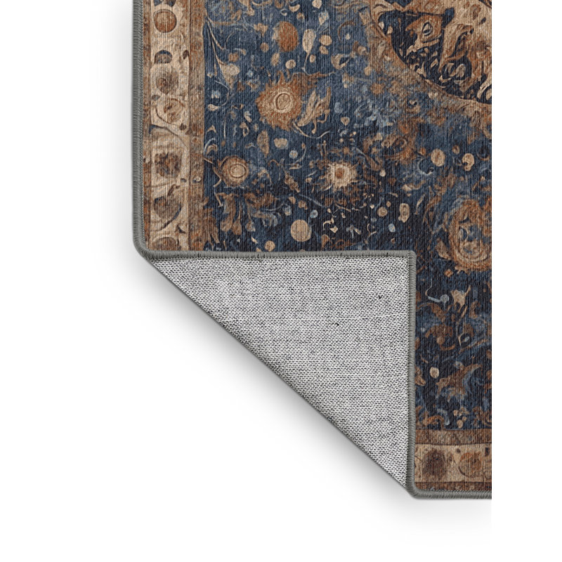 Machine Washable Purple Area Rug, Rectangle 2' x 3'