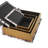 Storage Book Geometric Box With Plaid Inspired Pattern And Paper Detailed Edges