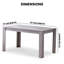 Fairmont Dining Table with 2 Velvet Benches Set-211279685-211279680