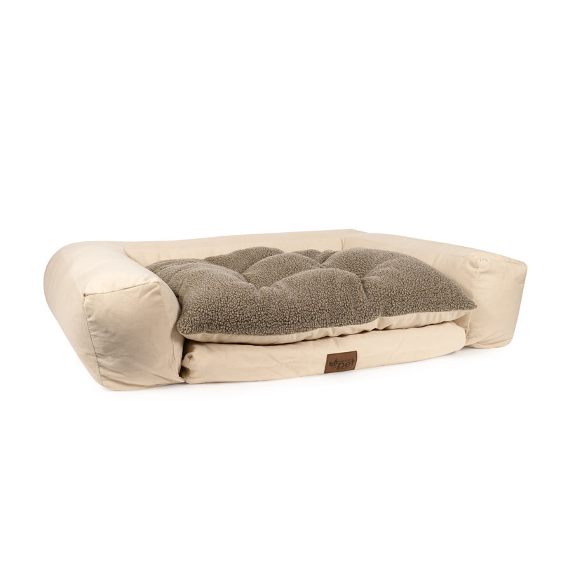 Large Rectangle Pet Couch, Brown, Moyen (l 56 po x P 37 po x H 11 po), Os