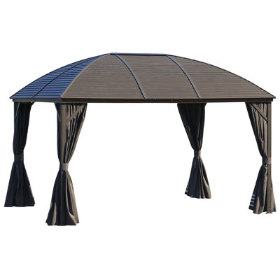 10 pi. L 9 pi. D Pavillon de jardin en acier