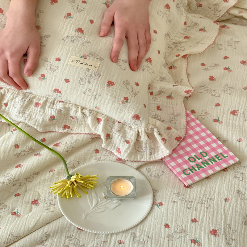 Ensemble de housse de couette minimaliste en mousseline de coton pour enfants (sans taies d'oreiller), Tout-petits