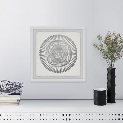 " Gray Floral Bloom "