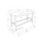 Banc, 42 po rectangulaire, salle à manger, cuisine, rembourré, bois, transitionnel