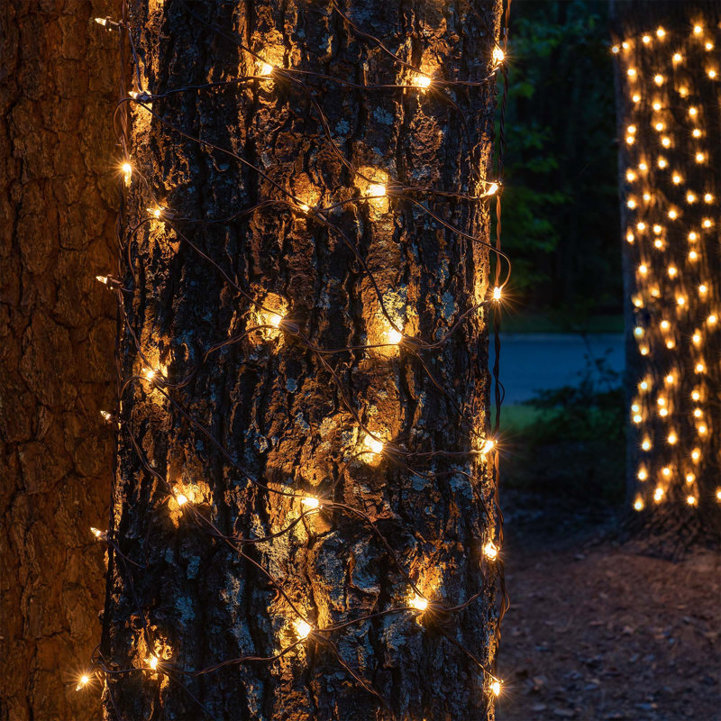 100 Light Christmas Trunk Wrap Net Lights